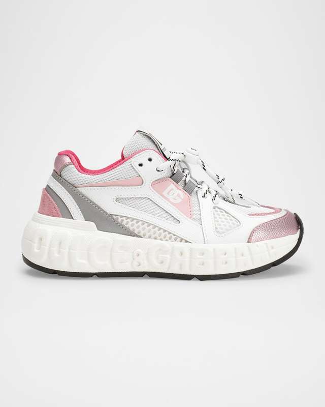 Kid's Reflective Mixed Media Sneakers, Kids
